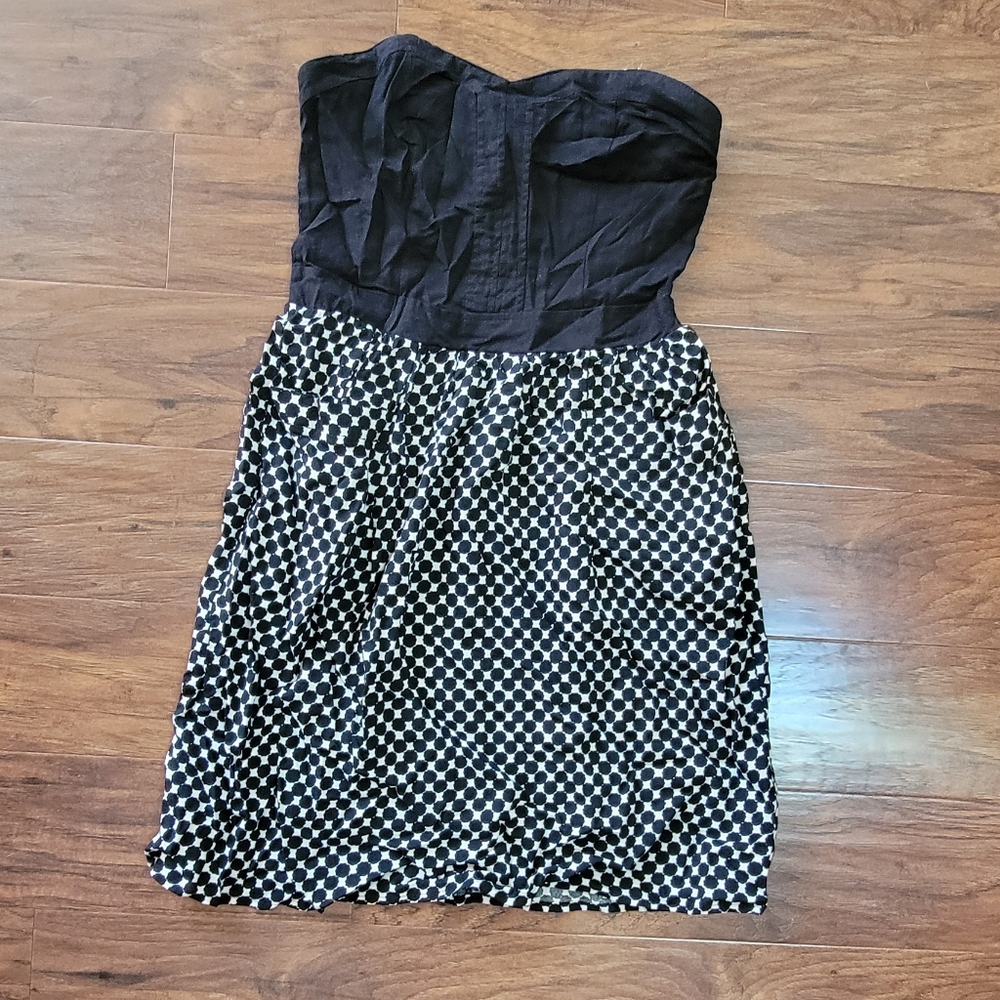 Xhilaration Strapless Summer Black and White NWT Never Worn Dress Size Small
